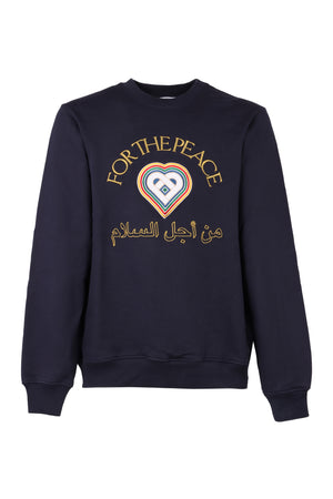 Cotton crew-neck sweatshirt-0